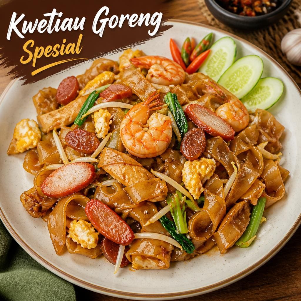 Kwetiau Goreng Spesial dari Bakso Lapangan Tembak Senayan